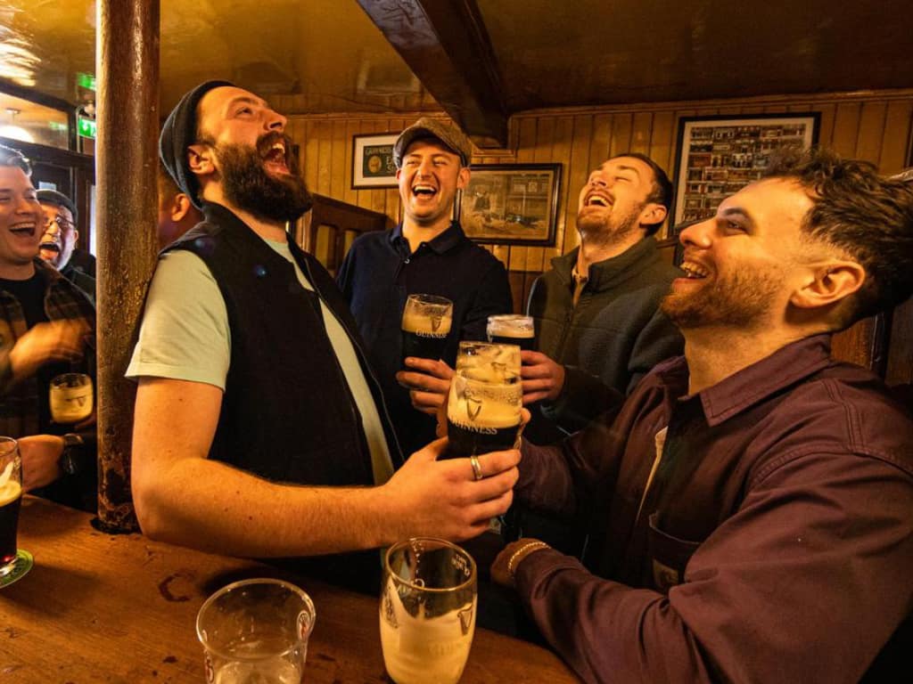 Having the craic in a typical Irish Pub